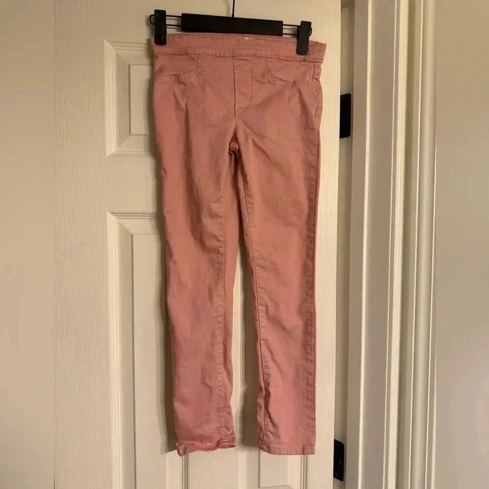 Levi's Kid's Youth Girl's Pink Cropped Denim Leggings Jeggings Skinny Jeans 10